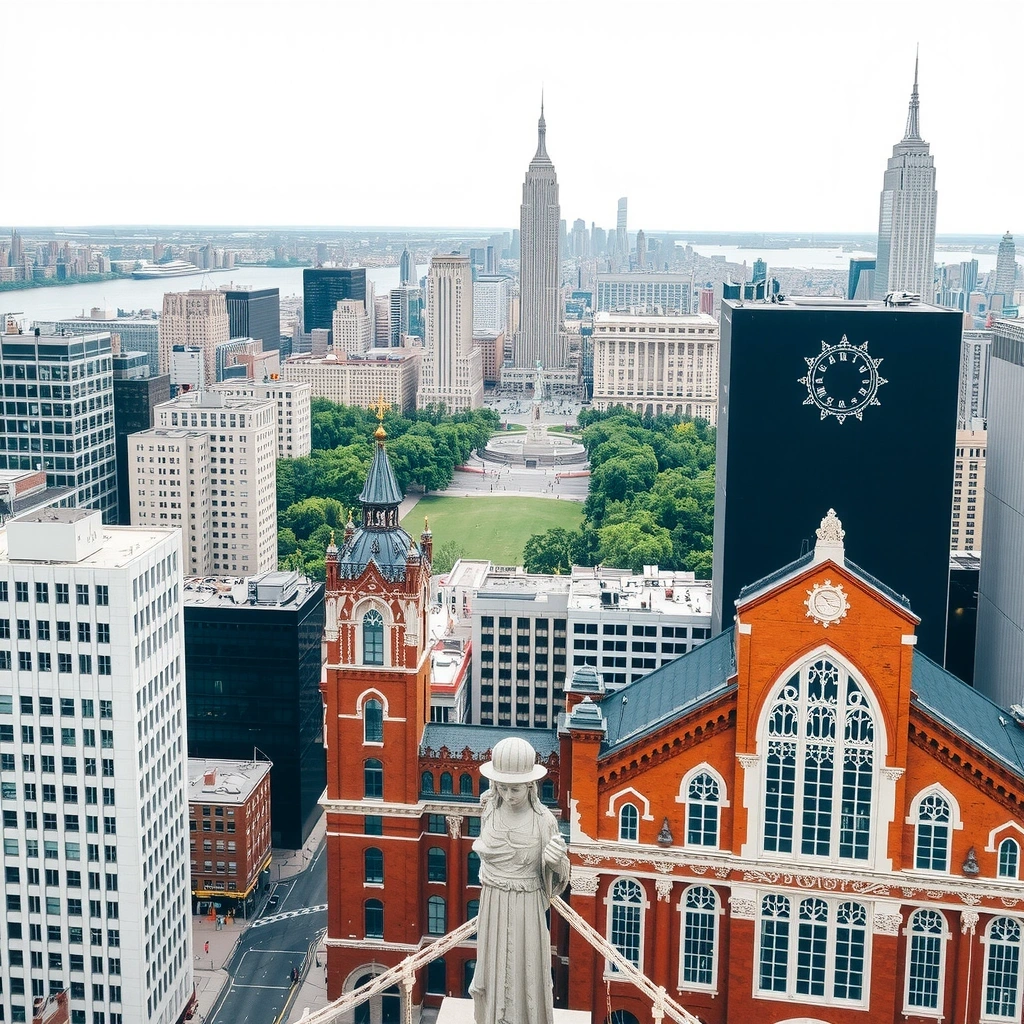 Нью-Йорк - городские пейзажи