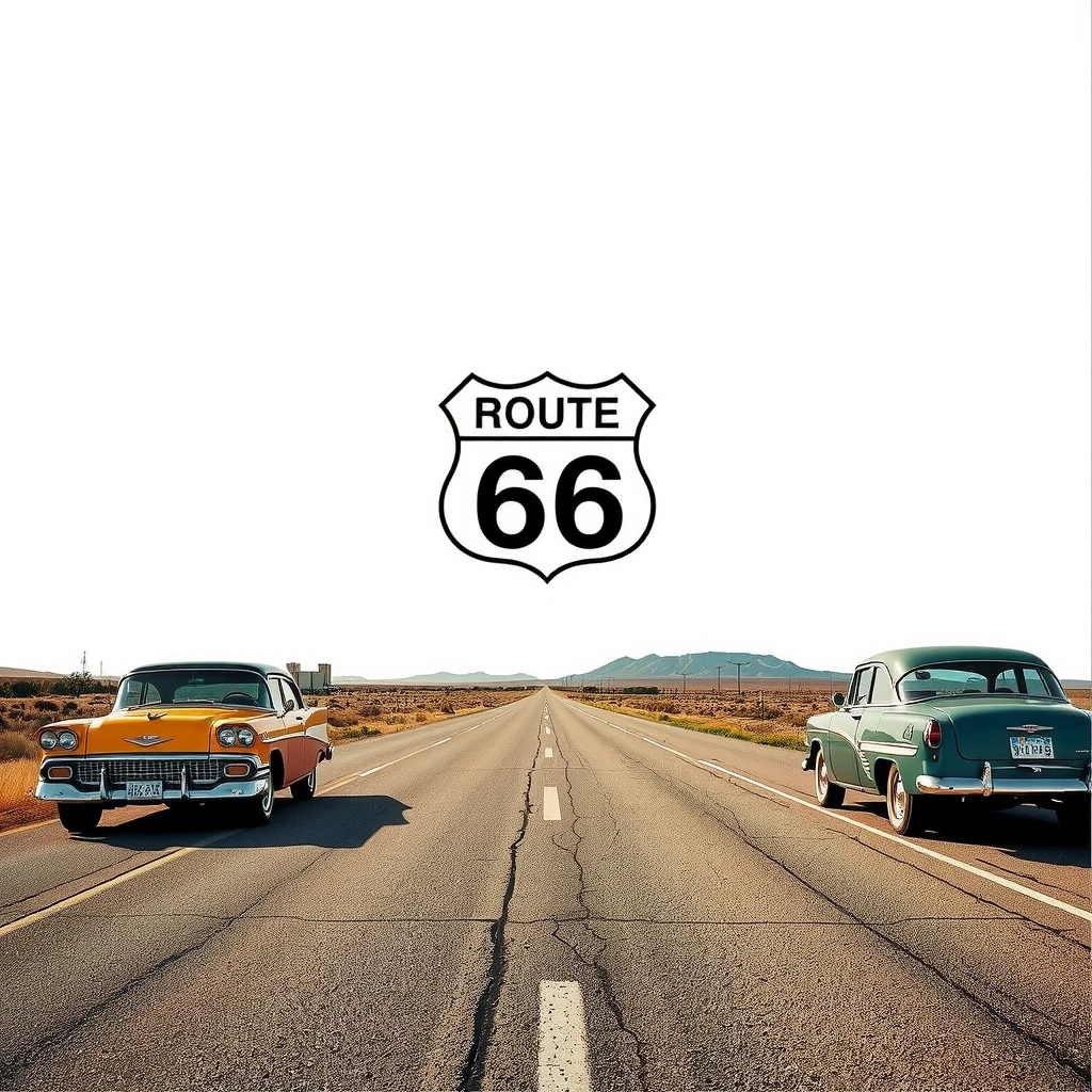 Route 66 карта маршрута